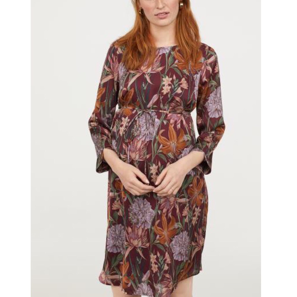 Floral Print Maternity Dress